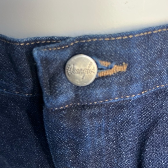 Wrangler Blue Straight Jeans Classic Style - Picture 10 of 12